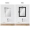 Amanti Art Mirror Makeover Bathroom Mirror Frame Border Kit - Fully Assembled Peel and Stick Frame - Mirror NOT Included - Shipwreck Narrow Trim